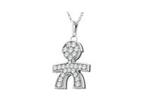 Collana Le Bebé Donna I Pavé Grandi in Oro bianco Diamante 0.33 Ct LBB025 - LBB025
